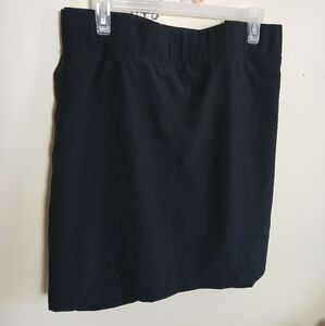 Reel Legends Adventure Skort med length Black plus size 4XL Performance Wear